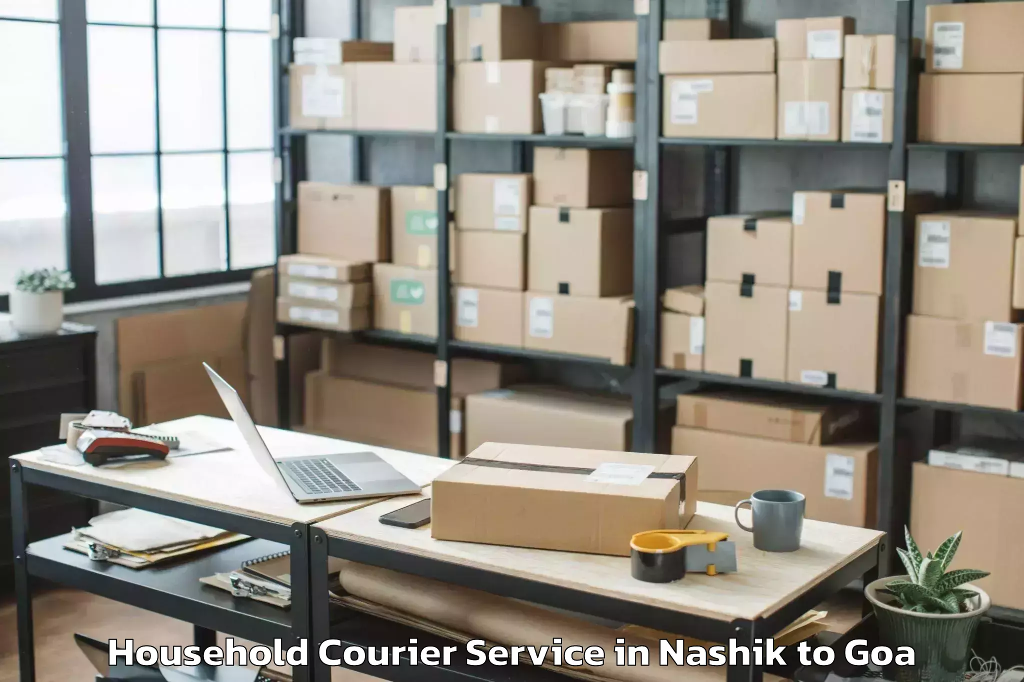 Trusted Nashik to Sanquelim Household Courier